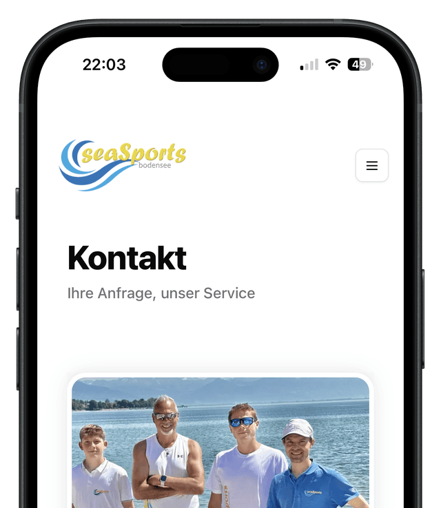 Seasports Bodensee iPhone preview